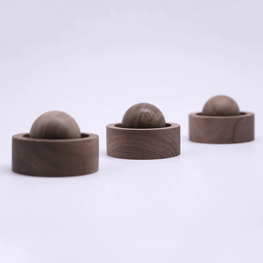 Wood Ball Essential Oil Diffuser Fragrance Wood 1PCS Creative Vehicle-mounted Black Walnut 5*3.5cm Aromatherapy Perfumed Wood