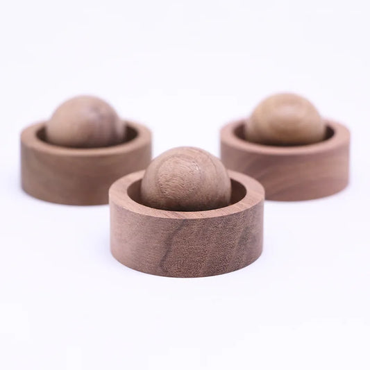 Wood Ball Essential Oil Diffuser Fragrance Wood 1PCS Creative Vehicle-mounted Black Walnut 5*3.5cm Aromatherapy Perfumed Wood
