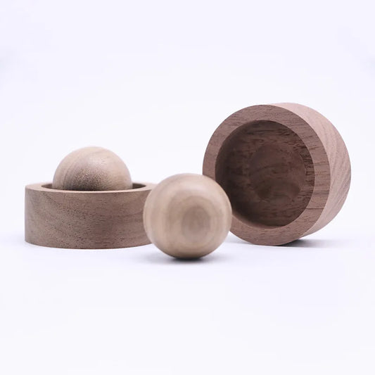 Wood Ball Essential Oil Diffuser Fragrance Wood 1PCS Creative Vehicle-mounted Black Walnut 5*3.5cm Aromatherapy Perfumed Wood